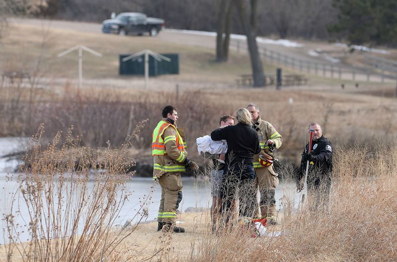 9. Dog dies after falling through ice at Cottonmill